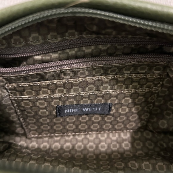 Nine West Army Green Adorable Mini Handbag with Silver Hardware - Picture 7 of 7